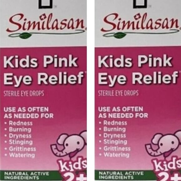 Similasan Kids Pink Eye Relief 10 ml / 0.33 oz  2 PACK 12/25 - Picture 1 of 1